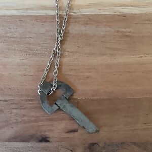 Silver Key Pendant Necklace